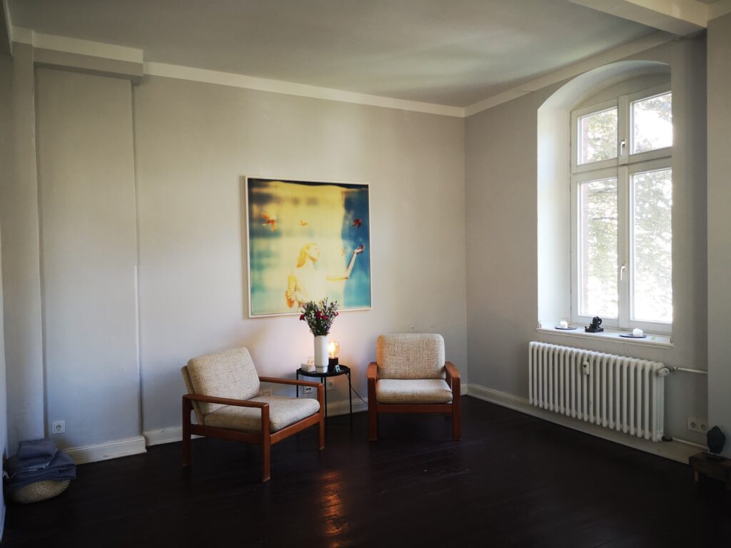 Ein Bild von Ninas Coachingraum im Kloster Flingern