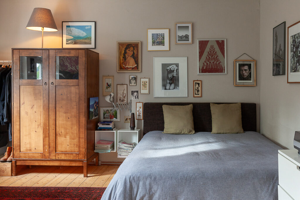 Dopelzimmer, Bild vom Bett