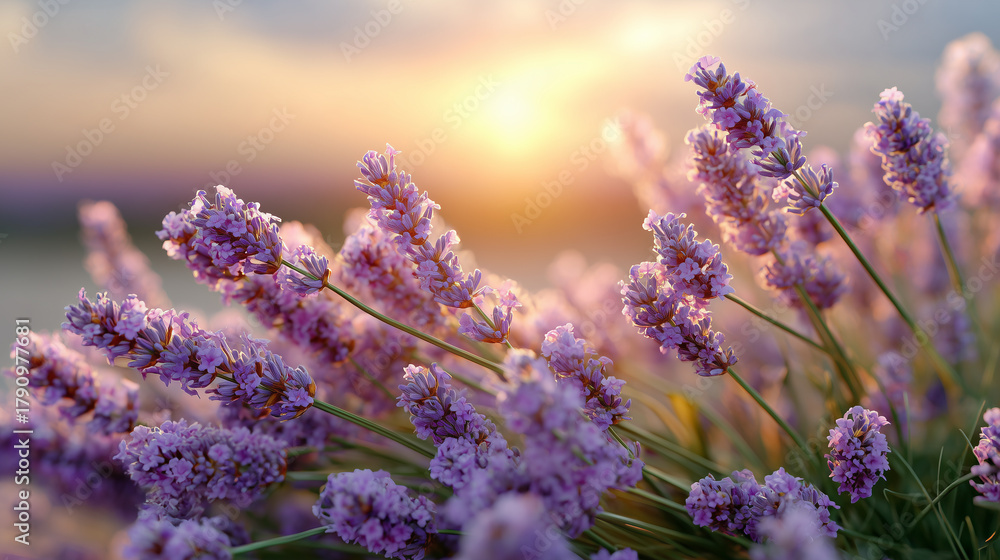 Blühender Lavendel im Sonnenlicht – duftende Sommerblumen mit natürlicher Eleganz