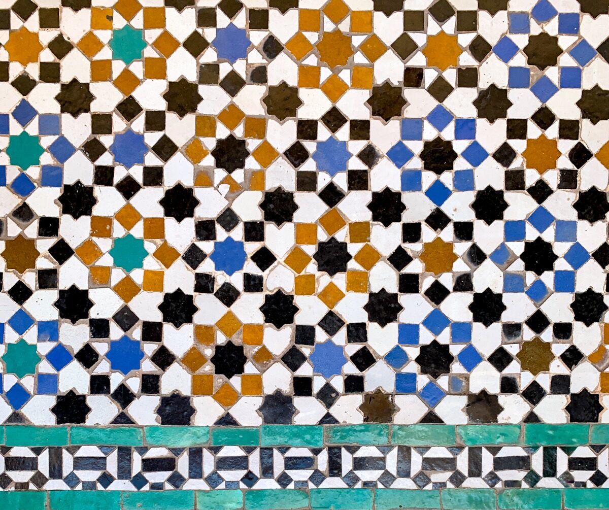 Mosaikfliesen in Marrakesch